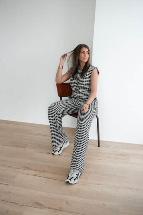 Lofty Manner Trouser Dakota Multi Black