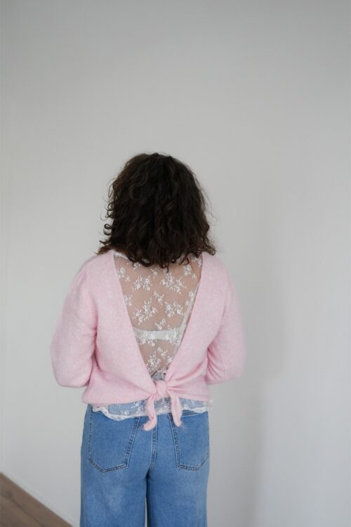 Alba Sweater Lace Detail Pink -