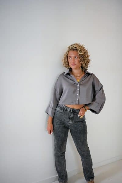Lilou Blouse Grey - Afbeelding 2