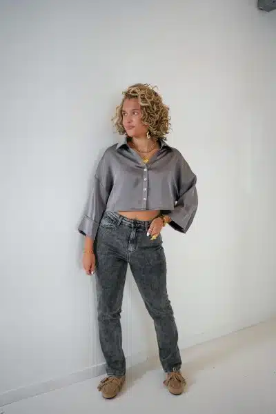 Lilou Blouse Grey - Afbeelding 3