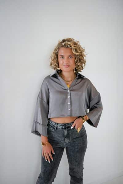 Lilou Blouse Grey - Afbeelding 6