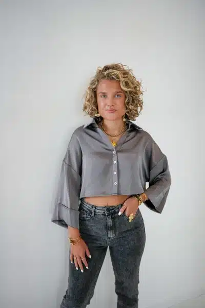 Lilou Blouse Grey - Afbeelding 6