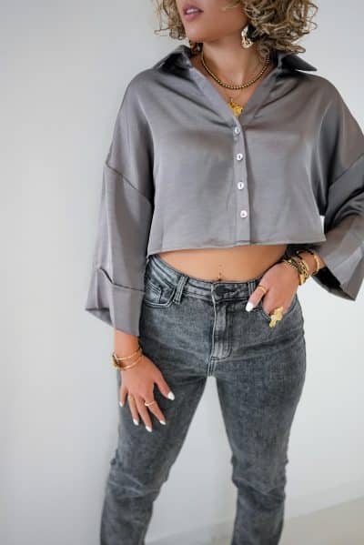 Lilou Blouse Grey - Afbeelding 4