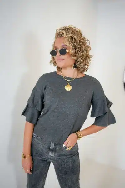 Kiki Top Grey - Afbeelding 3