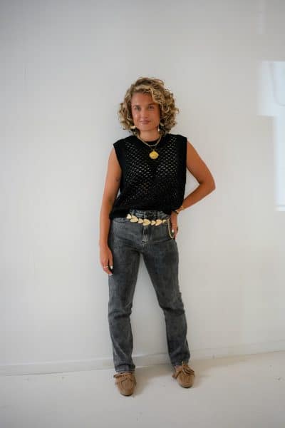 Sara Top Black Gold - Afbeelding 5