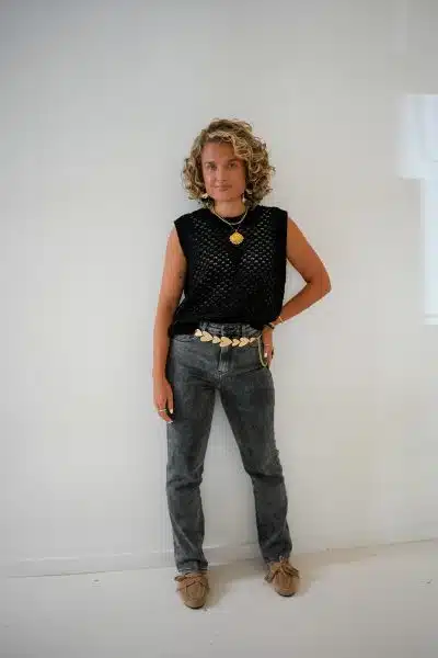 Sara Top Black Gold - Afbeelding 5