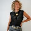 Sara Top Black Gold