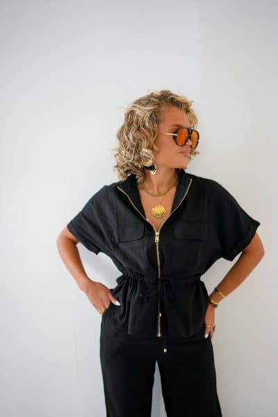 Carly Blouse Black - Afbeelding 2