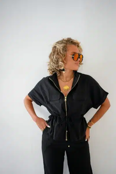 Carly Blouse Black - Afbeelding 2