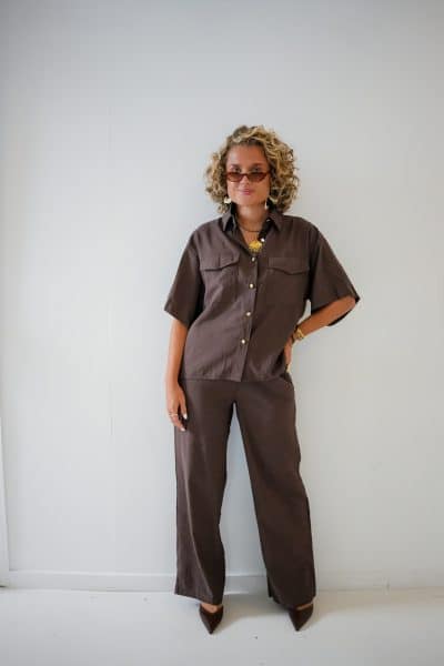 Alice Blouse Choco - Afbeelding 3