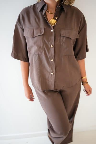 Alice Blouse Choco - Afbeelding 7