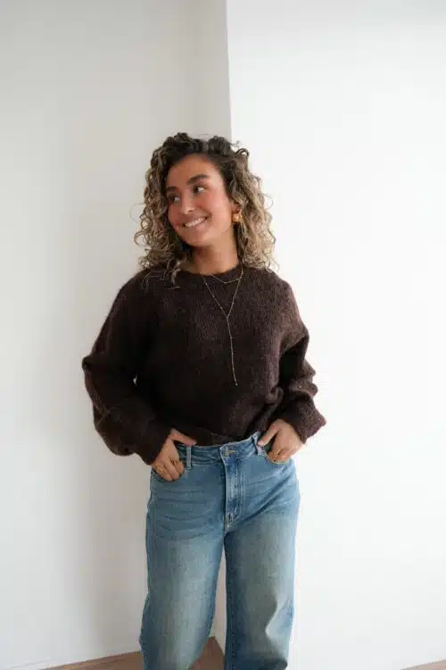 Alternative view of Whitney Sweater Brown *