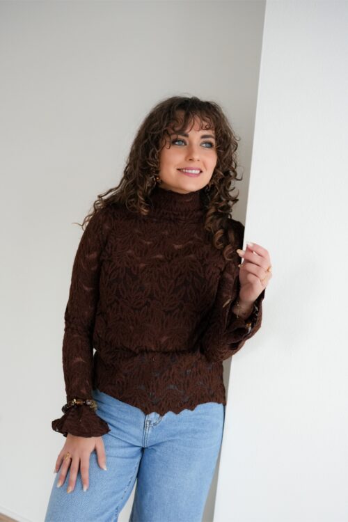 Alternative view of Olivia Top Brown .