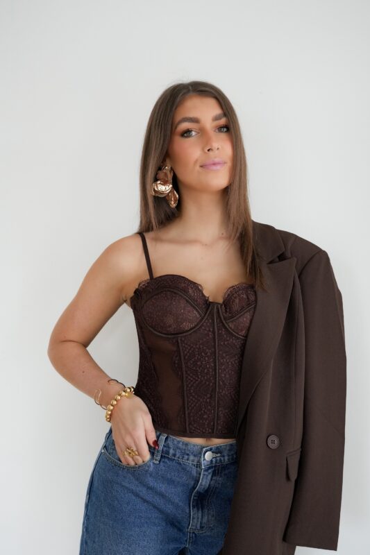 Kelly Bustier Brown ~