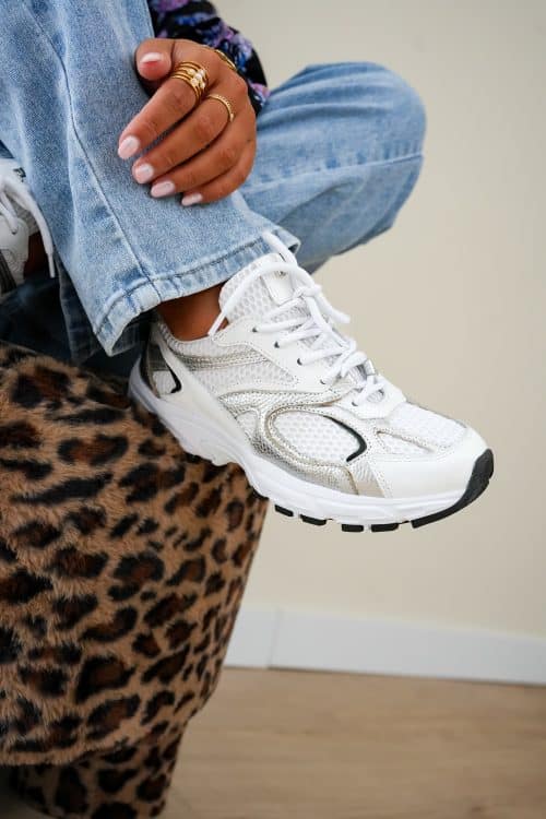Babouche Novy Sneakers White Silver