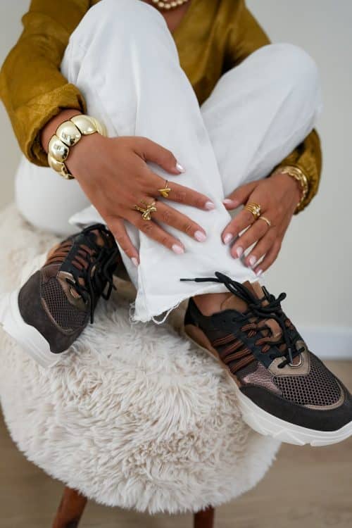 Tango Kady Fat 435-K Brown Multi Sneaker