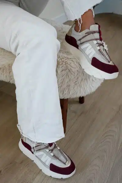Tango Kady Fat 429-Z Bordeaux Beige Sneaker - Afbeelding 2