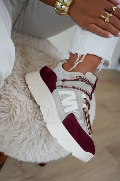 Tango Kady Fat 429-Z Bordeaux Beige Sneaker