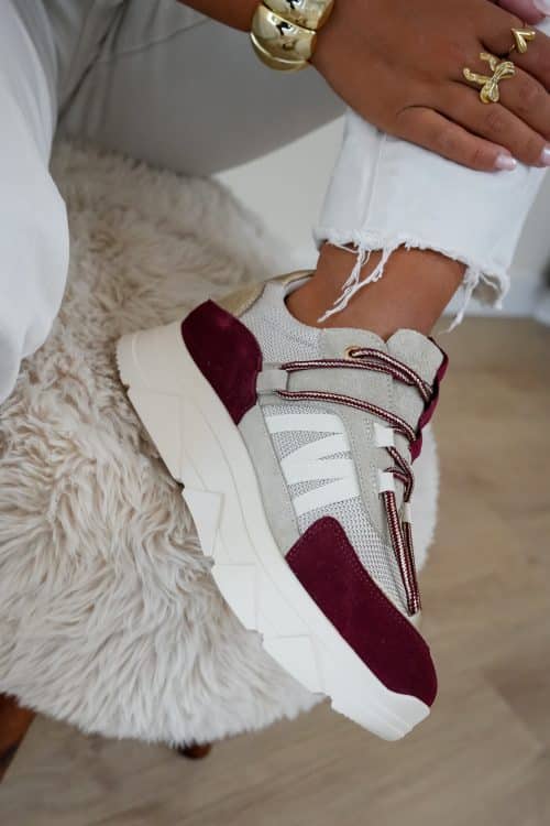 Tango Kady Fat 429-Z Bordeaux Beige Sneaker