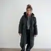 (Pre-order) Long Puffer Coat Dark Green