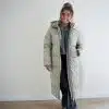 (Pre-order) Long Puffer Coat Soft Green