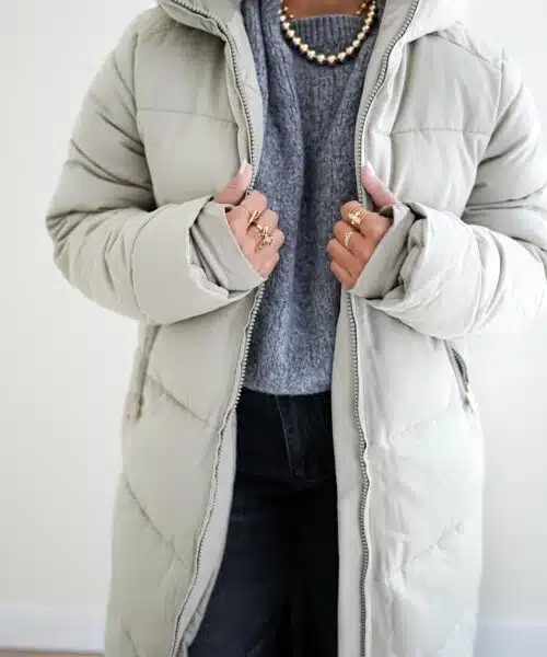 Alternative view of // Long Puffer Coat Soft Green