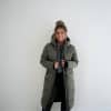 (Pre-order) Long Puffer Coat Khaki