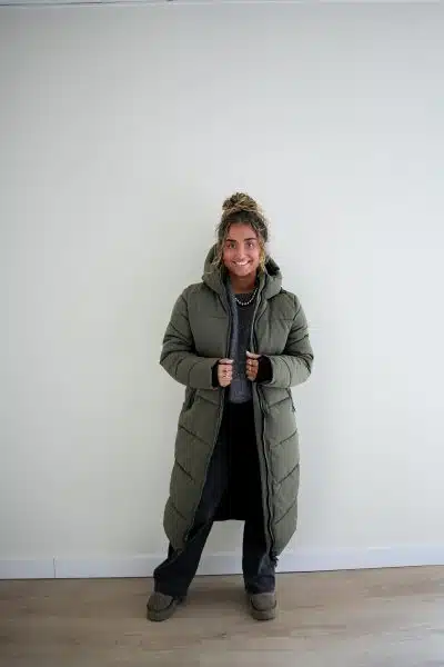 (Pre-order) Long Puffer Coat Khaki