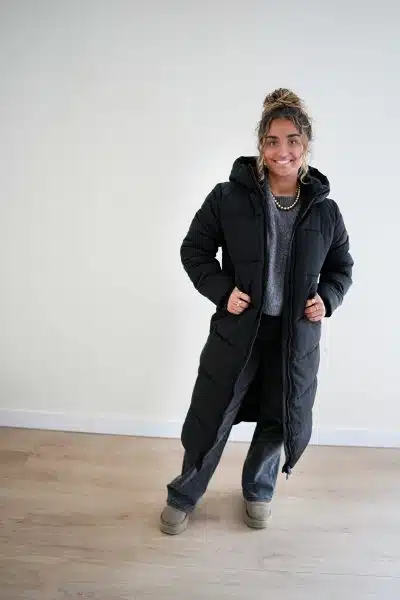 (Pre-order) Long Puffer Coat Black