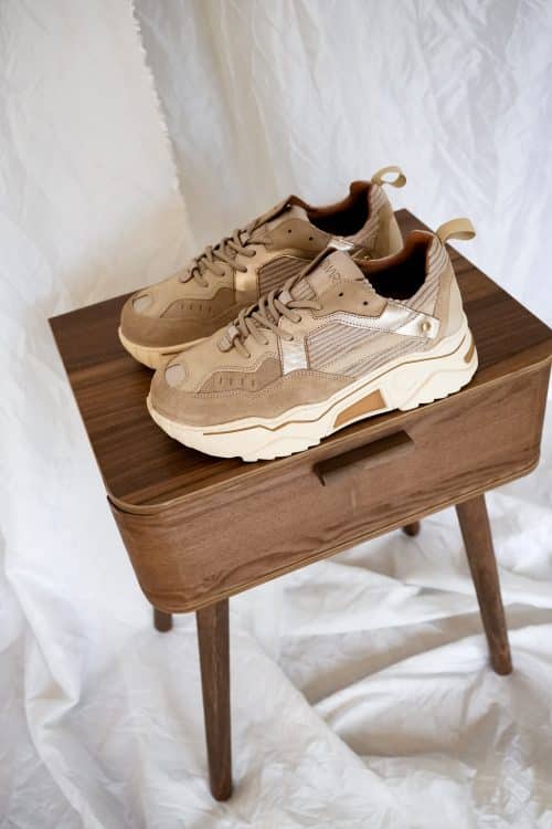 Dwrs Pluto Corduroy Beige Sneaker