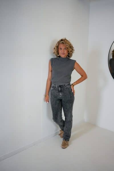 Ivy Lurex Top Grey - Afbeelding 6