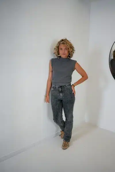 Ivy Lurex Top Grey - Afbeelding 6