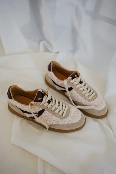 Babouche Mia Sneakers Teddy Bordeaux Beige - Afbeelding 3