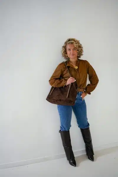Vive Brown Blouse - Afbeelding 7