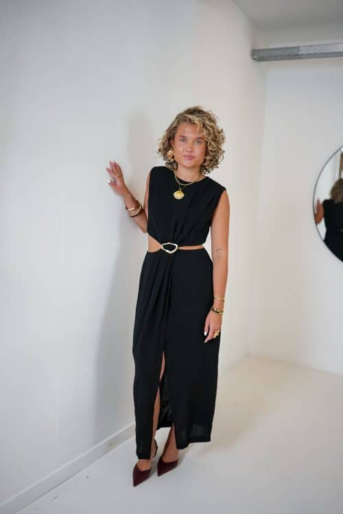 Lora Cutout Dress Black