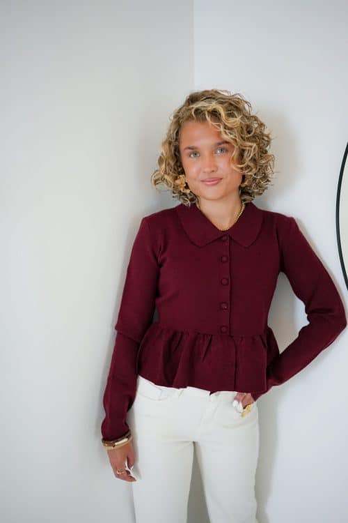 Zoey Top Bordeaux