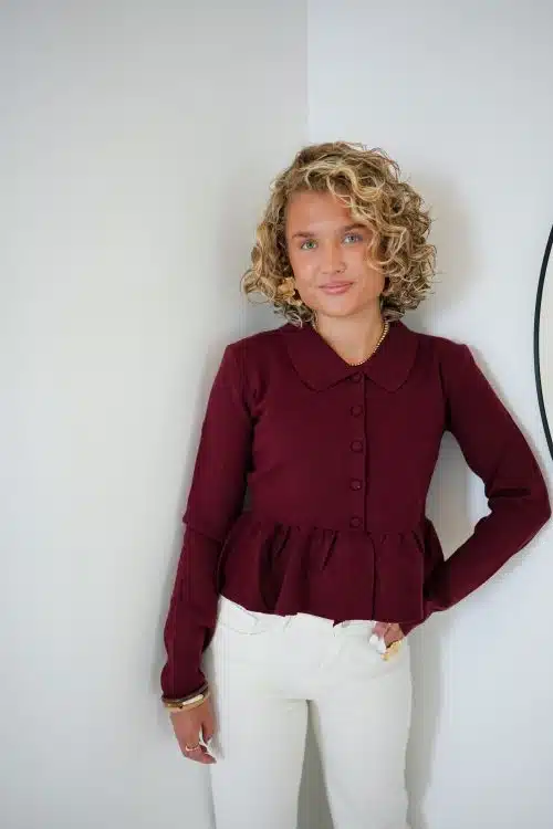 Zoey Top Bordeaux