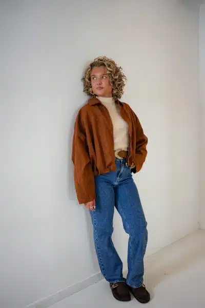 Anais Suedine Jacket Cognac - Afbeelding 6