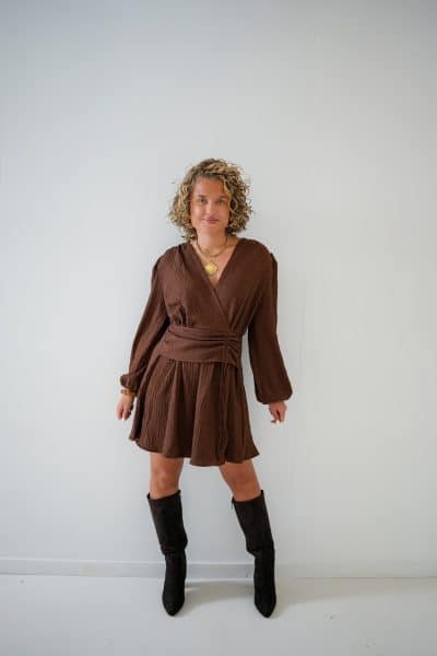 Abby Dress Choco - Afbeelding 3