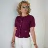 Button Top Bordeaux