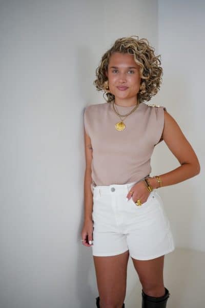 Joni Top Taupe - Afbeelding 2
