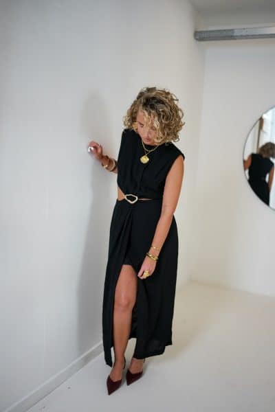 Lora Cutout Dress Black - Afbeelding 6