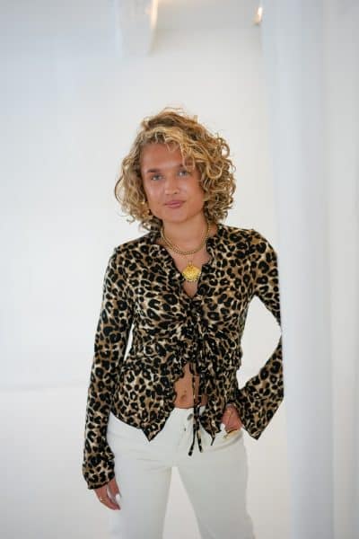 Liona Blouse Leopard - Afbeelding 3
