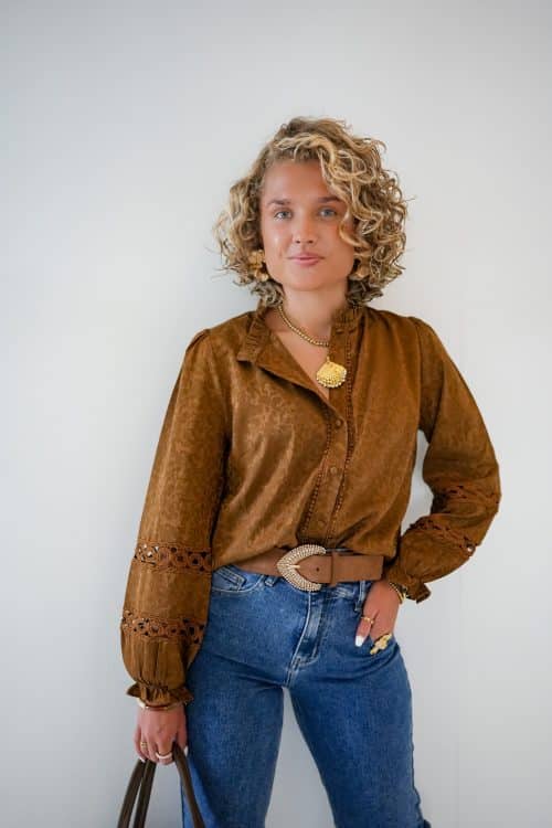 Vive Brown Blouse