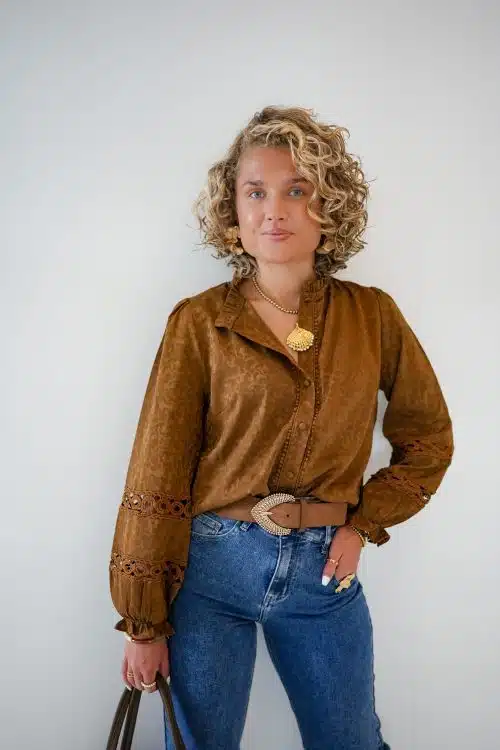 Vive Brown Blouse