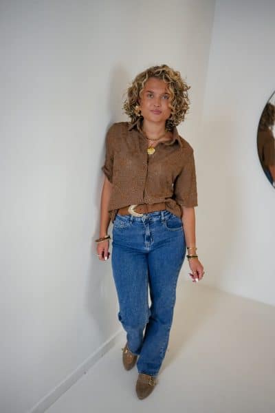 Iris Blouse Camel - Afbeelding 5