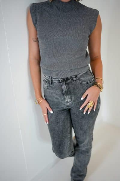 Ivy Lurex Top Grey - Afbeelding 7