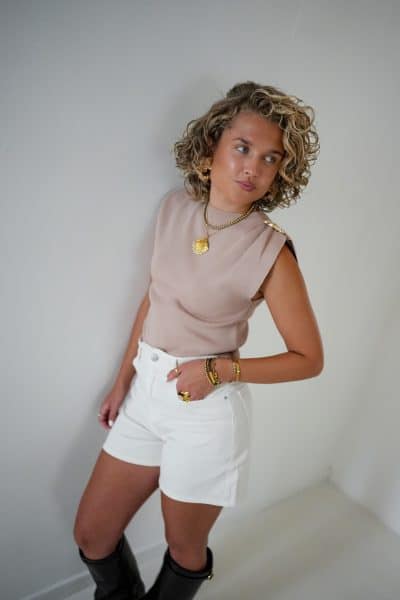 Joni Top Taupe
