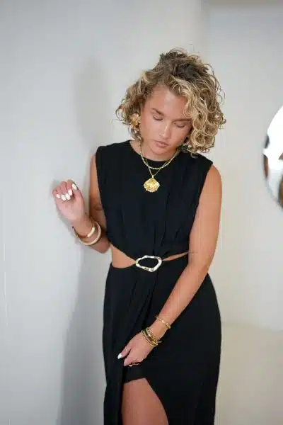 Lora Cutout Dress Black - Afbeelding 4