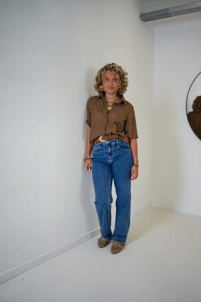 Iris Blouse Camel - Afbeelding 6